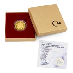 Zlatá mince Převratné osmičky našich dějin - 1968 Pražské jaro proof